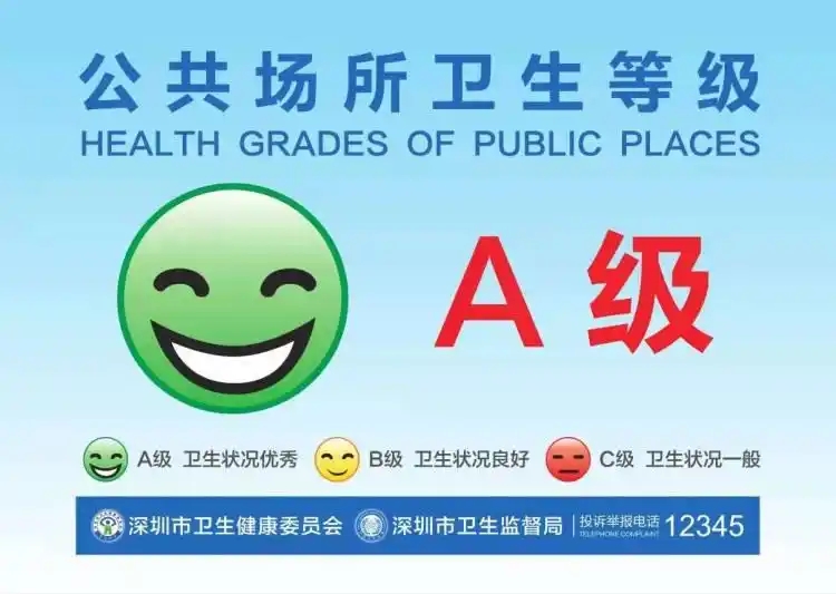 深圳市衛(wèi)生健康委關(guān)于2024年全市公共場(chǎng)所（不含游泳場(chǎng)所）衛(wèi)生信譽(yù)度等級(jí)評(píng)審結(jié)果的通告